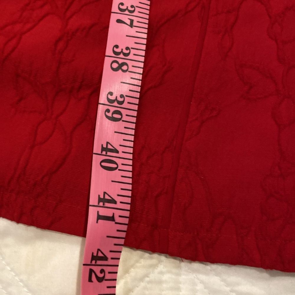 Adrianna Papell red A-line cocktail dress Size 18W fully lined zipper in back - Picture 10 of 12